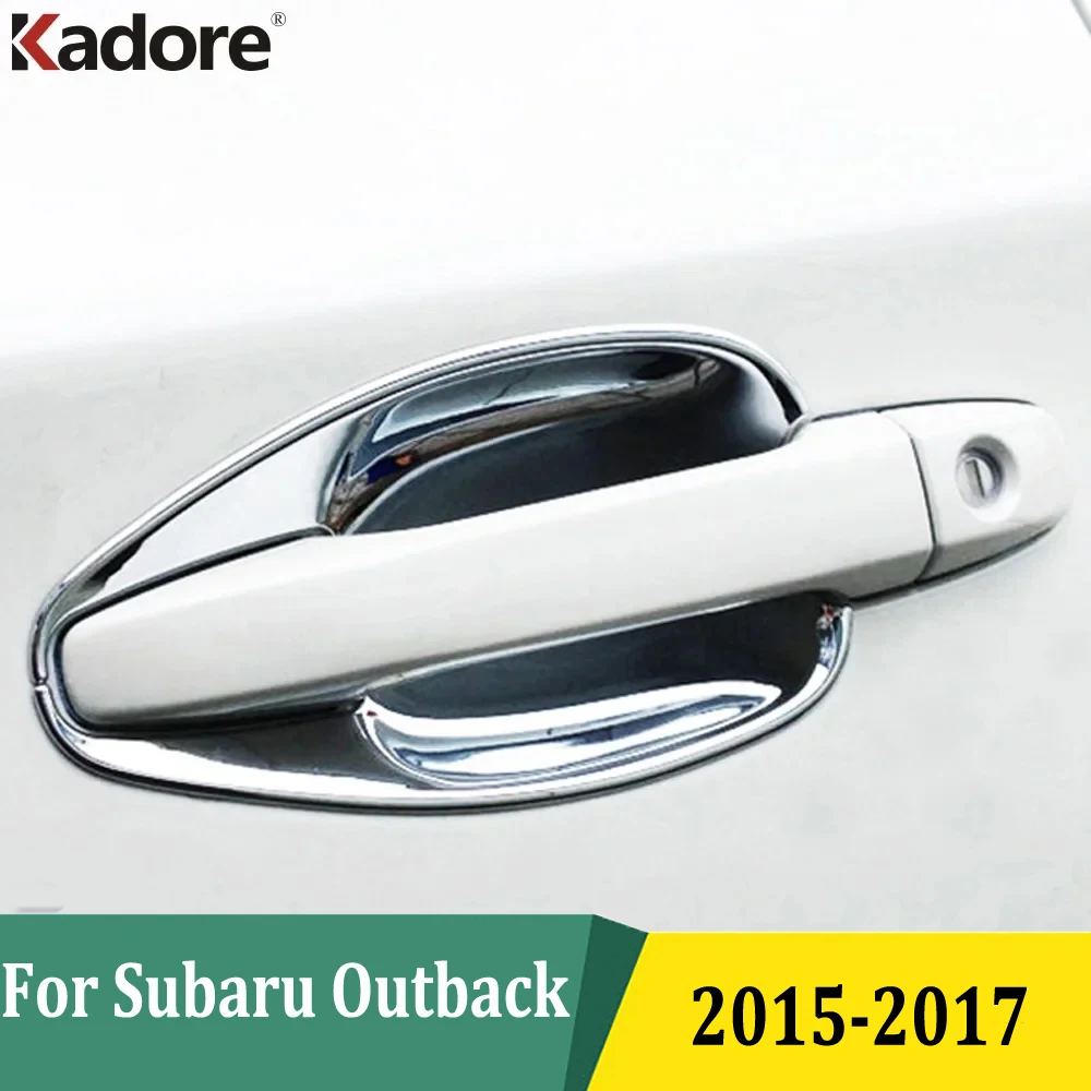 Для Subaru Outback 2015 2016 2017 хромированная боковая дверная ручка крышка чаши внешние