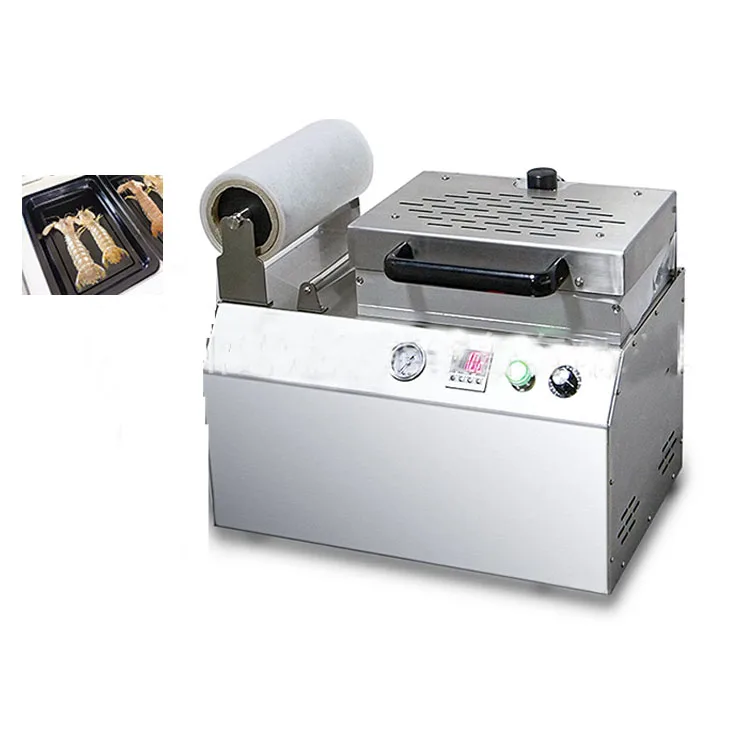 

Table tope Meat Cheese Food Mini Vacuum Skin Packing Machine