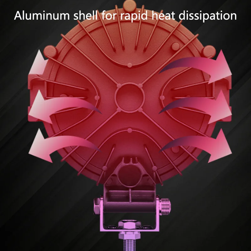 7-дюймовый круглый светодиодный светильник 69 Вт супер яркий внедорожный рабочий