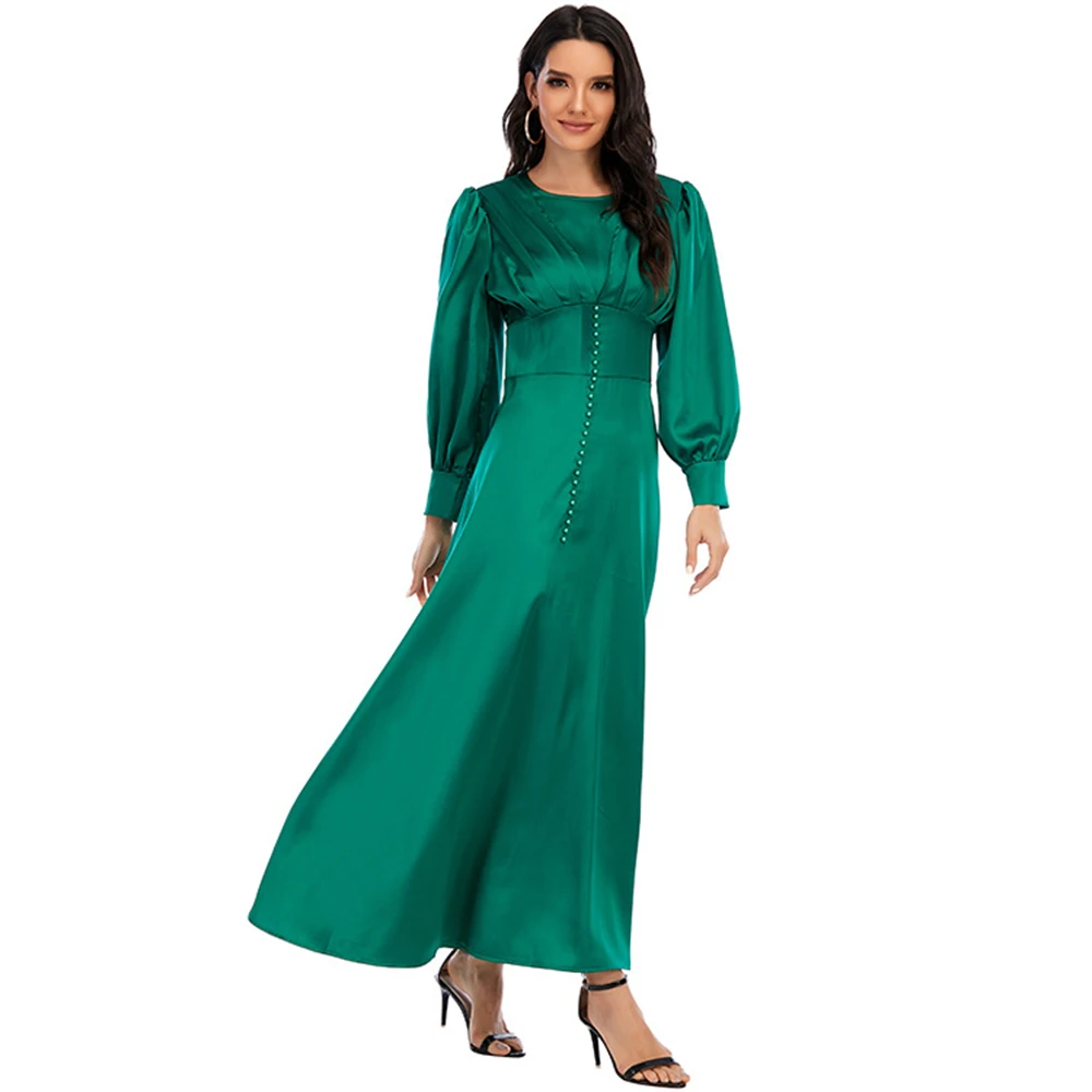 Роскошное мусульманское платье Дубай 2024 Abaya для женщин Eid Arabic Femme вечерние Jalabiya