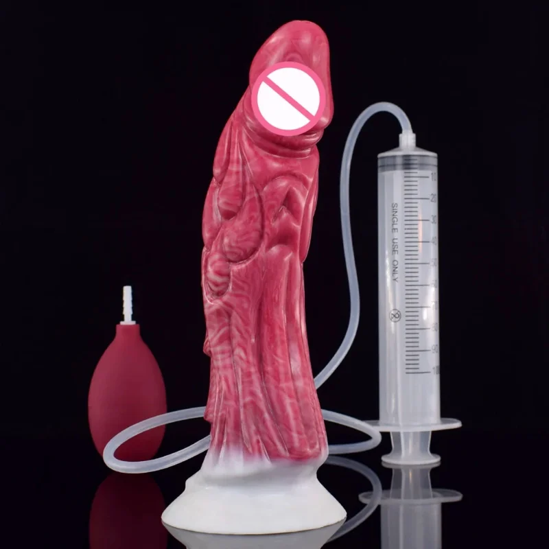 Faak лесбийский изогнутый конский пенис в рубчик фаллоимитатор для выброса с