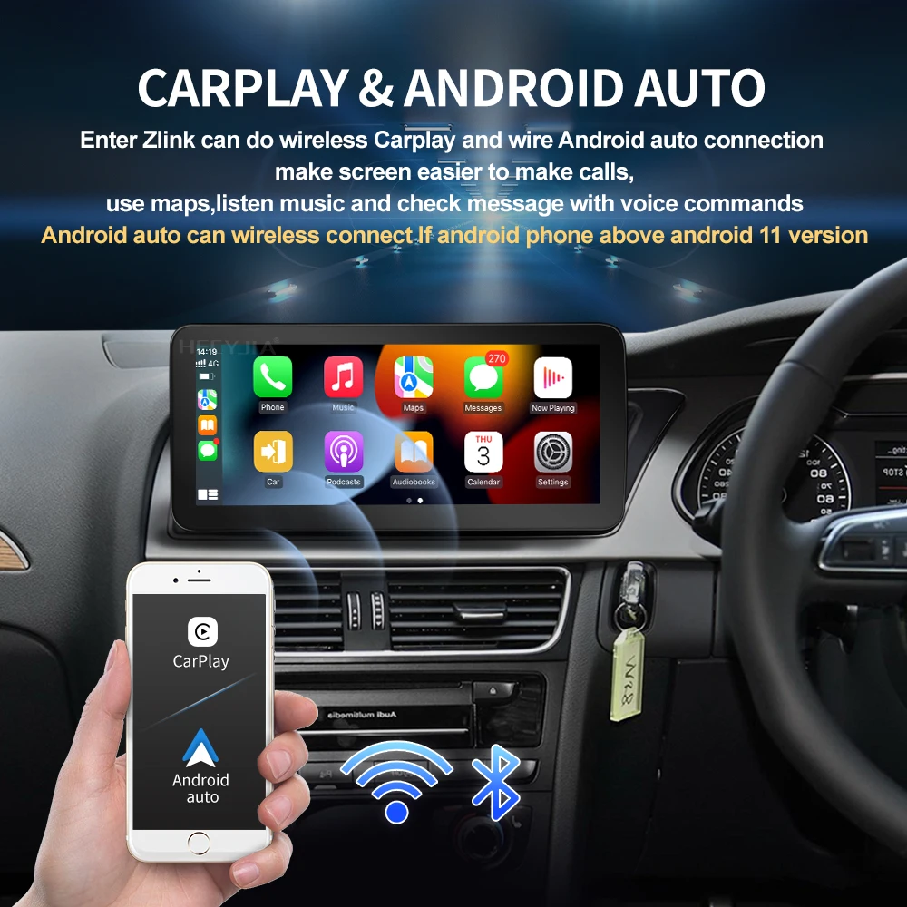 8-ядерный Автомобильный GPS навигатор с системой Android 10 экран для Audi A4 B8 A5 2009-2016 RHD 4 +