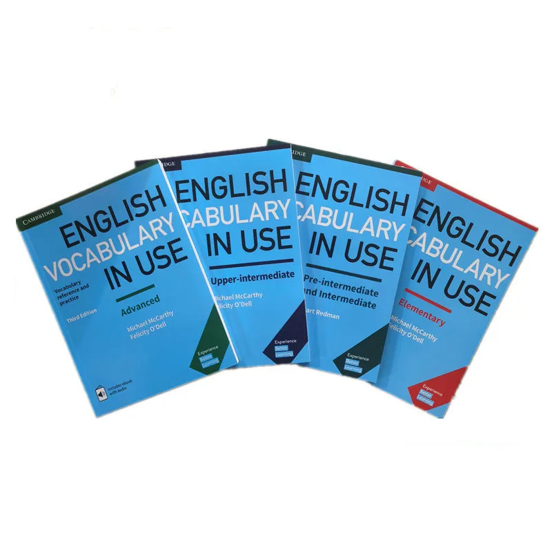 English Vocabulary In Use 4Pieces/Lot Learning Reference Book Junior High School Advanced English Textbook