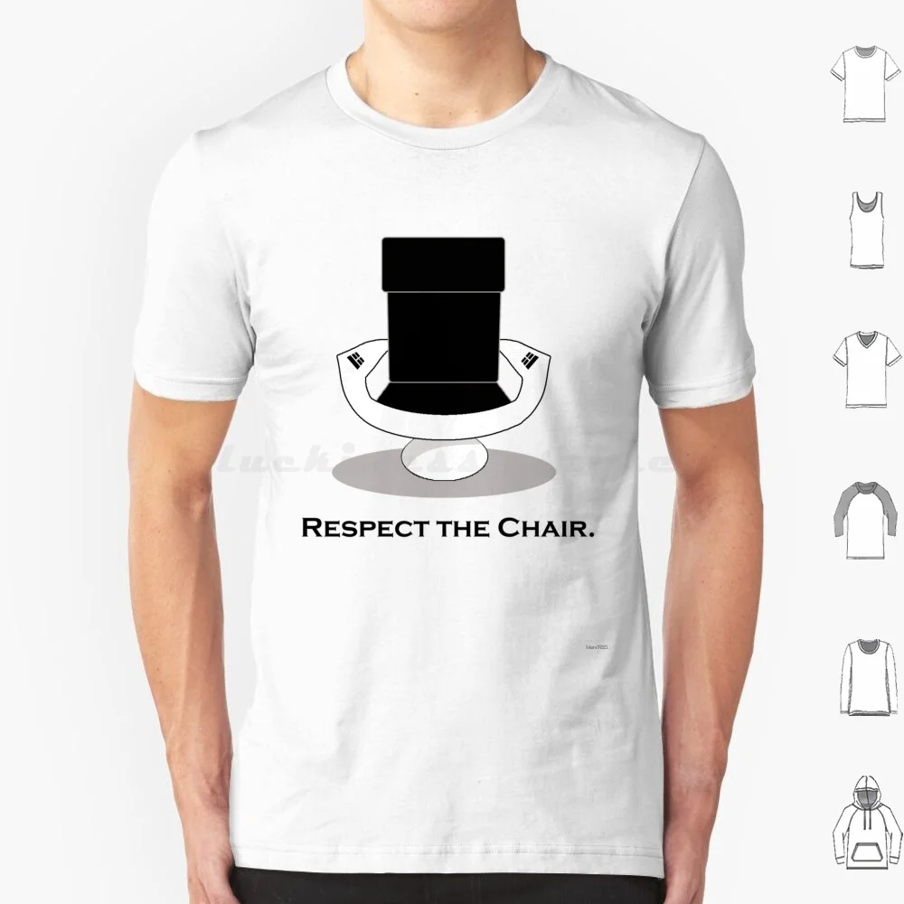 T Shirt Cotton Men Women Diy Print Star Captain Chair Enterprise Black White Grey Gray Respect Kirk Pike