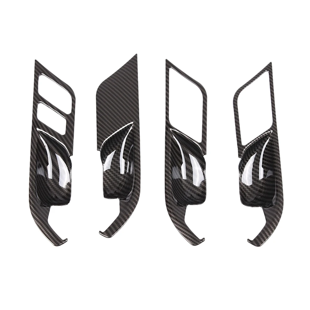 

4Pcs Carbon Fiber Interior Mouldings Inner Door Handle Bowl Panel Decoration Cover Trim for BMW X3 X4 G01 G02 2018-2022