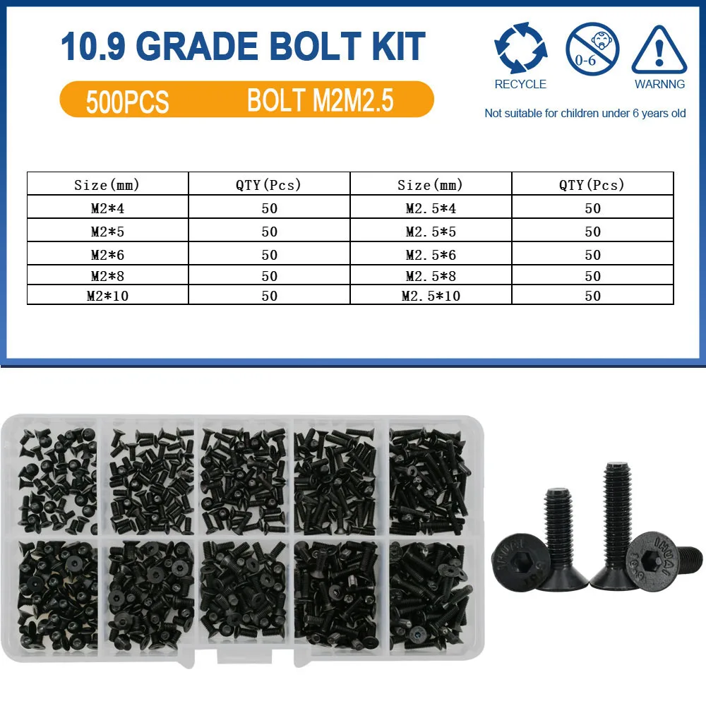 

Набор болтов YUEYUN QING из нержавеющей стали M2 M2.5