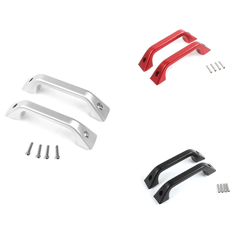 

Car Door Rear Armrest Grab Handle Cover Trim Accessories for Ford F150 2015-2020 Aluminum