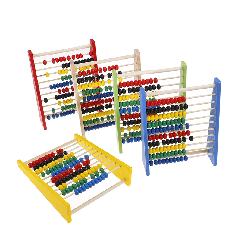 

Intelligence Development Wooden Abacus For Kids Mathematics For 3-6 Year Olds Wooden Children's Educational Toys