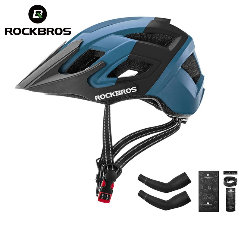 ROCKBROS Electric Bicycle Helmet Men Women Breathable Shockproof MTB Road Bike Safety Helmet Cycling Aero Helmet Bike Equipment