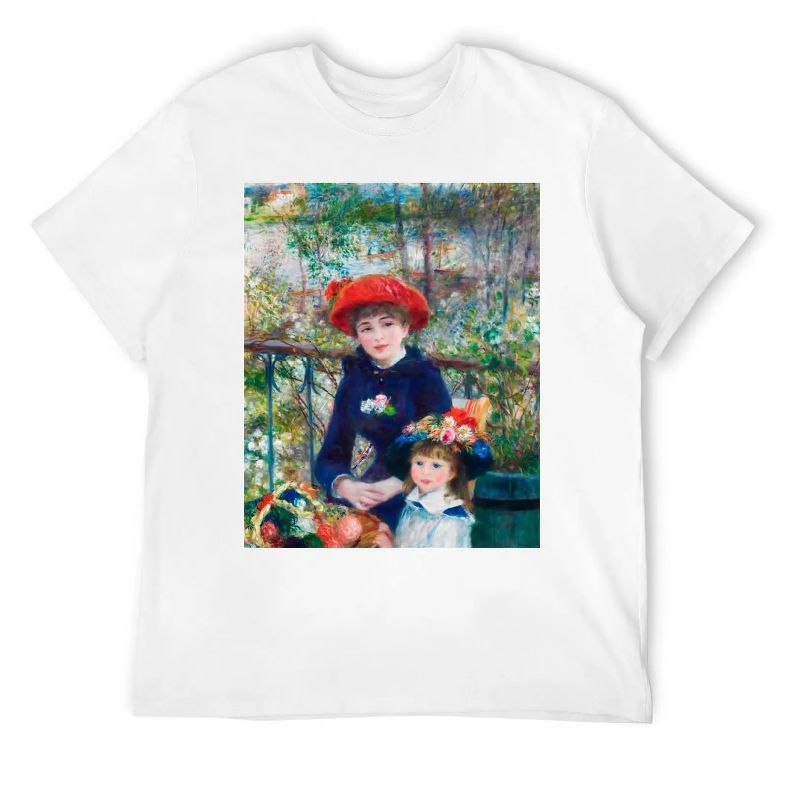 Футболка Two Sisters-Renoir синяя арховая винтажная футболка с рисунком уличная одежда