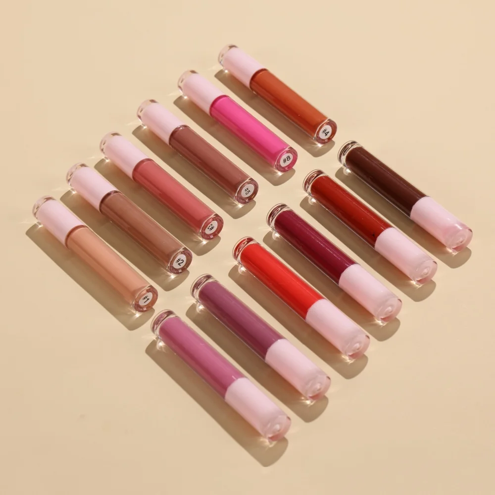 Блеск для губ с индивидуальным логотипом стойкий блеск веганский водостойкий