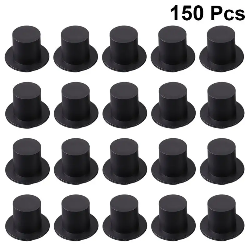 

150pcs Clown Hat Ornaments Mini Hats DIY Supplies Mini Hat Caps Handmade Craft Accessories for Kids Party 2.3x1.5x1.6cm
