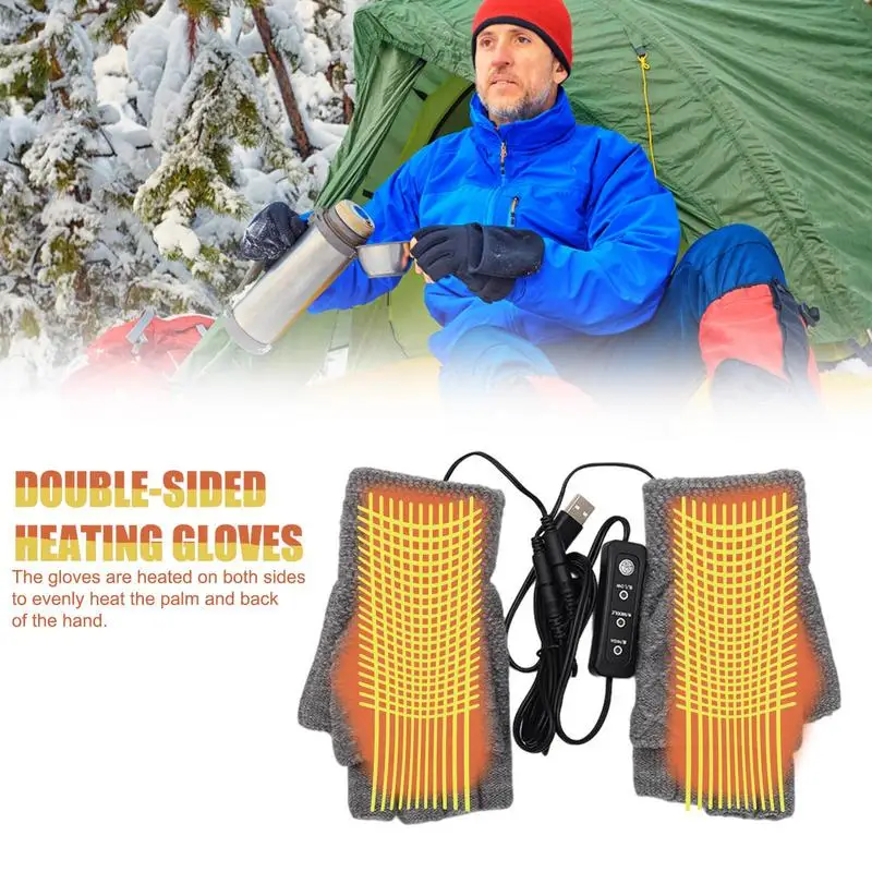 

Зимние перчатки с подогревом, перчатки с регулируемой температурой, зимние перчатки с электрическим подогревом для женщин и детей