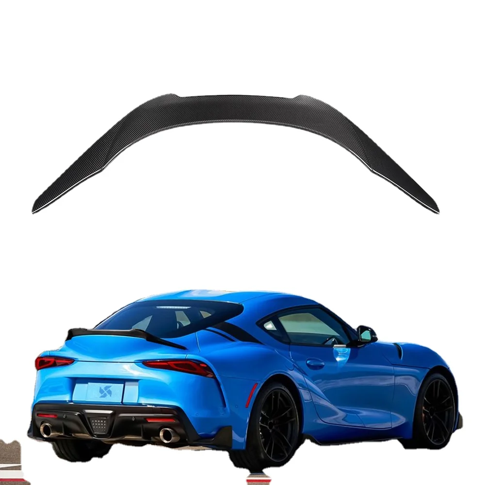

Dry Carbon Fiber Rear Trunk Spoiler Wing Desined For Toyota Supra A90 2019-2021 V style Auto Car Spoiler