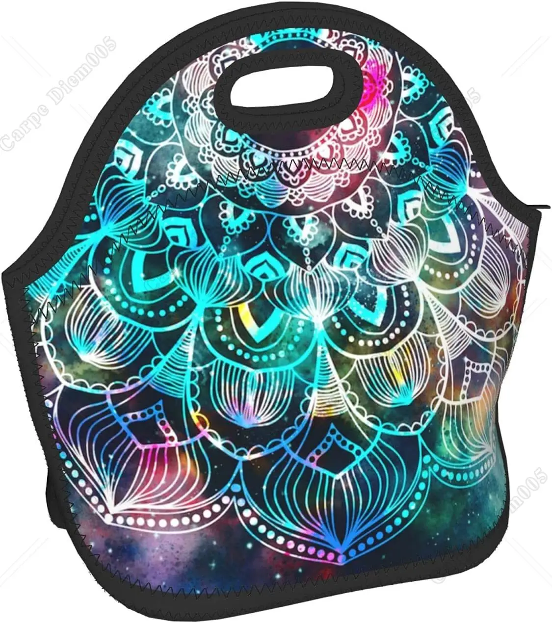 Неопреновая сумка для обеда с цветным цветком сумка-тоут в стиле бохо цветочным