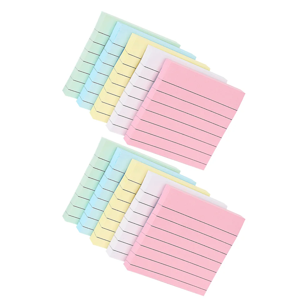 

10 Pcs Stickers Students Horizontal Sticky Notes Memo Pad Pads Writing Office Message Portable