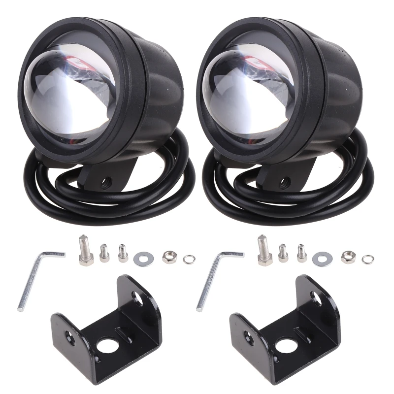 

2Pcs Running Light For Motorcycle Led Fog Light 60W Headlight Spotlight DRL F19A