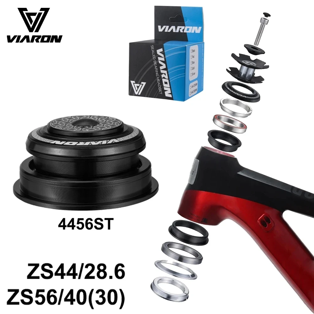4456ST MTB/Road Bicycle Headset 44mm56mm Threadless Sealed Bearing ZS44 ZS56 CNC 1 1/8"-1 1/2" 1.5 Tapered Straight Fork Steerer