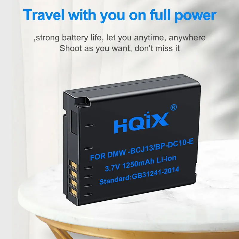 HQIX для Panasoinc DMC-LX5GK LX7 LX55 LX7GK камера DMW-BCJ13 зарядное устройство Аккумулятор