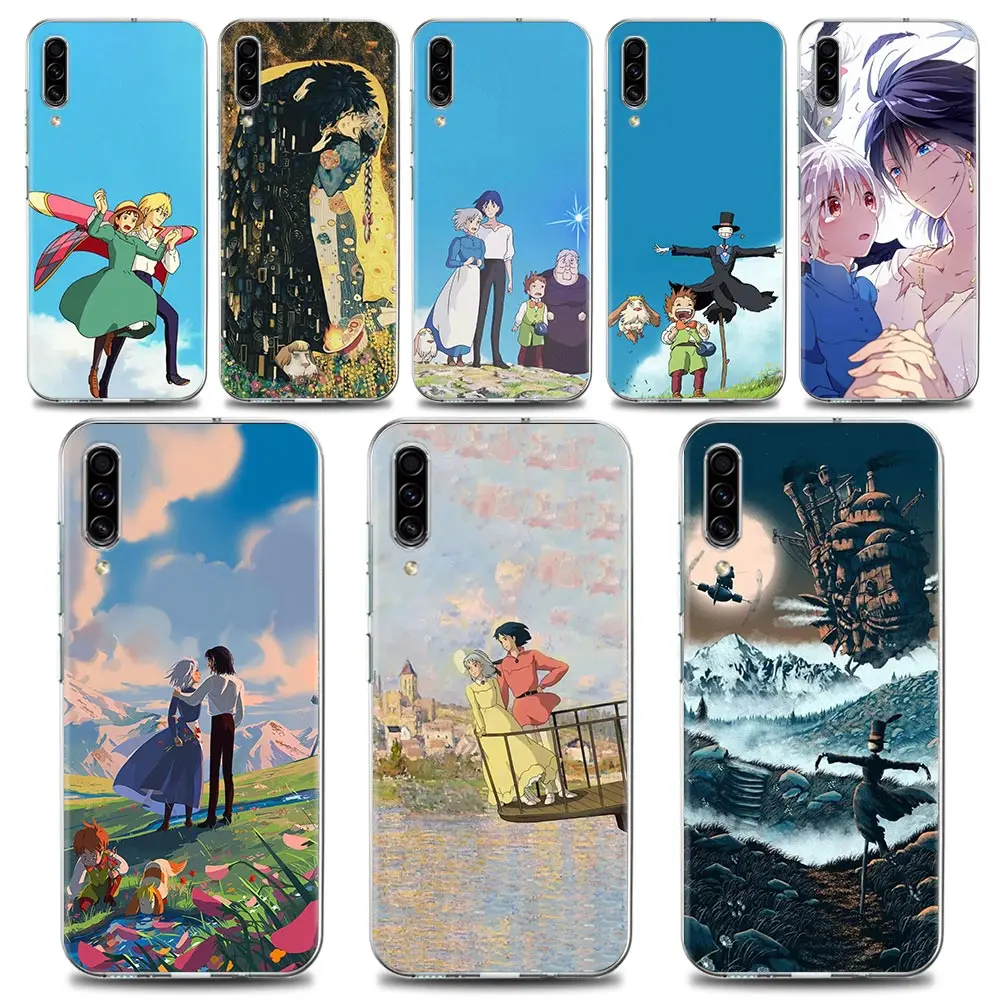 

Clear Case For Samsung Galaxy A50 A70 A30s A30 A40 A20 E A03 A04 S Note 20 Ultra 8 9 10 Silicon Cover Anime Howl's Moving Castle