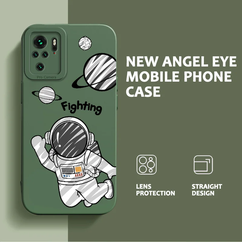

Angel Eyes Case for Xiaomi Redmi Note 10 4G 5G Note 10S 10T Note 10 Pro Max Note 10 Pro India Poco M3 Pro Planetary Astronaut
