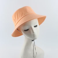 bucket hat women cap summer sun beach wide brim uv protection with string holiday accessory for outdoors