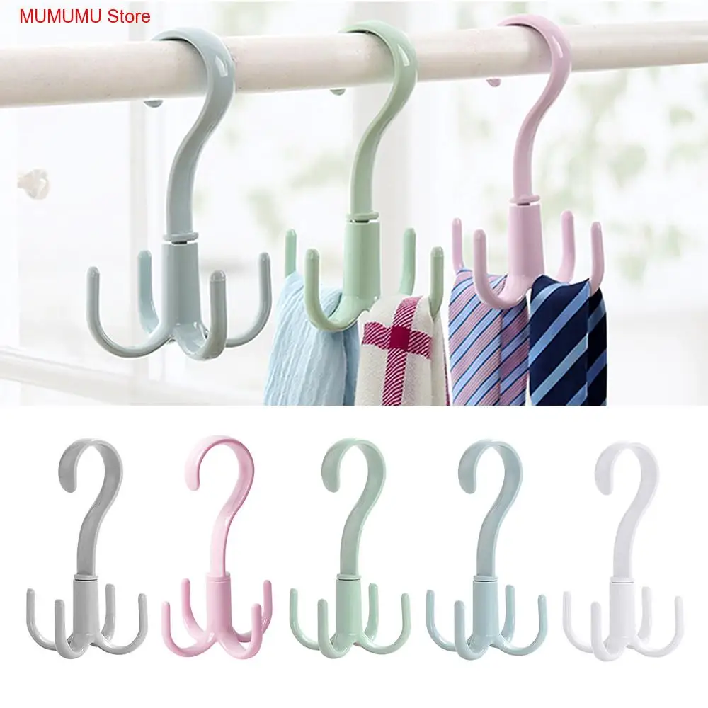 

1PC 360-Degree Rotatable Hanger Tie Hanger Scarf Rack Clothes Storage Rack Organzier Home Use Wardrobe Multi-Function Bag
