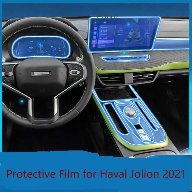 

TPU Car Interior Gear Dashboard Protective Film Transparent For Great Wall Haval Jolion 2021 2022 12.3 Anti-scratch Accessories