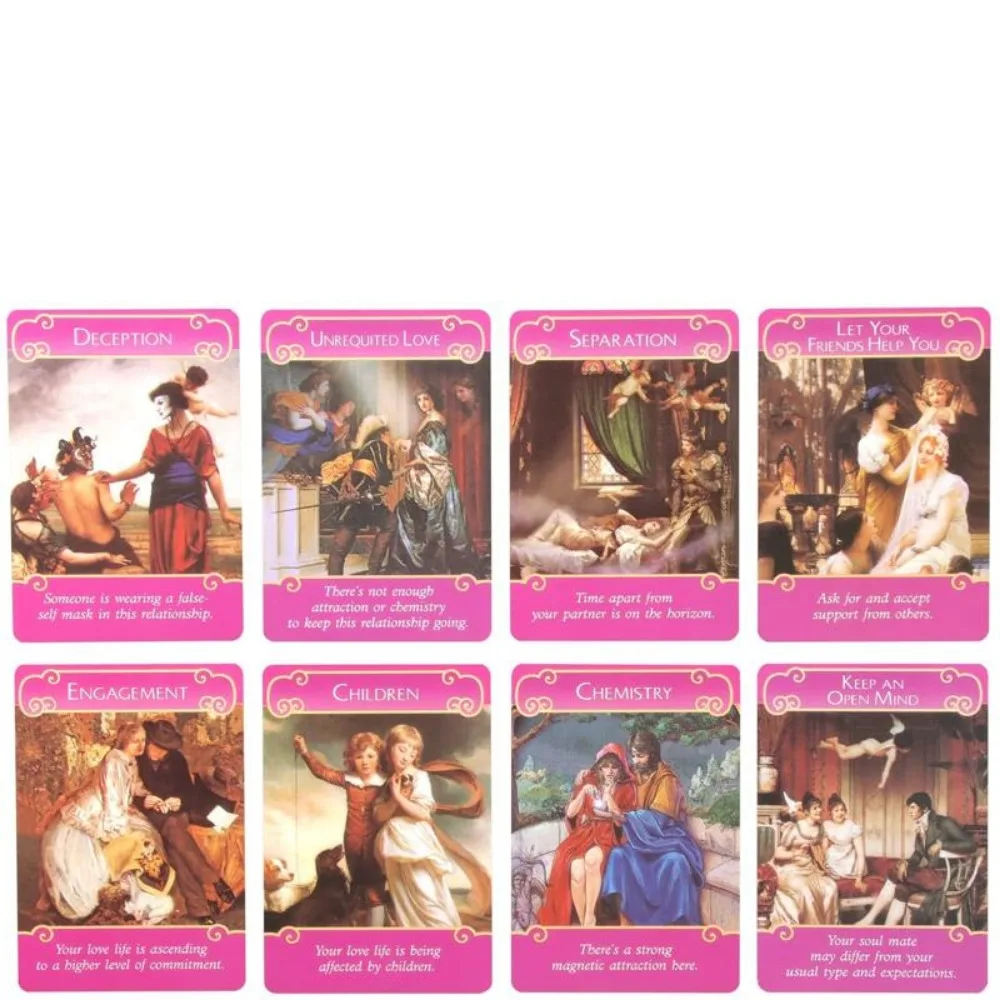 Колода карт Таро Оракул с романтическими ангелами. 44-карт романтического ангела