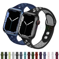 strap for apple watch band 45mm 41mm 44mm 40mm 42mm 38mm narrow slim thin silicone bracelet correa iwatch series 7 6 se 5 4 3