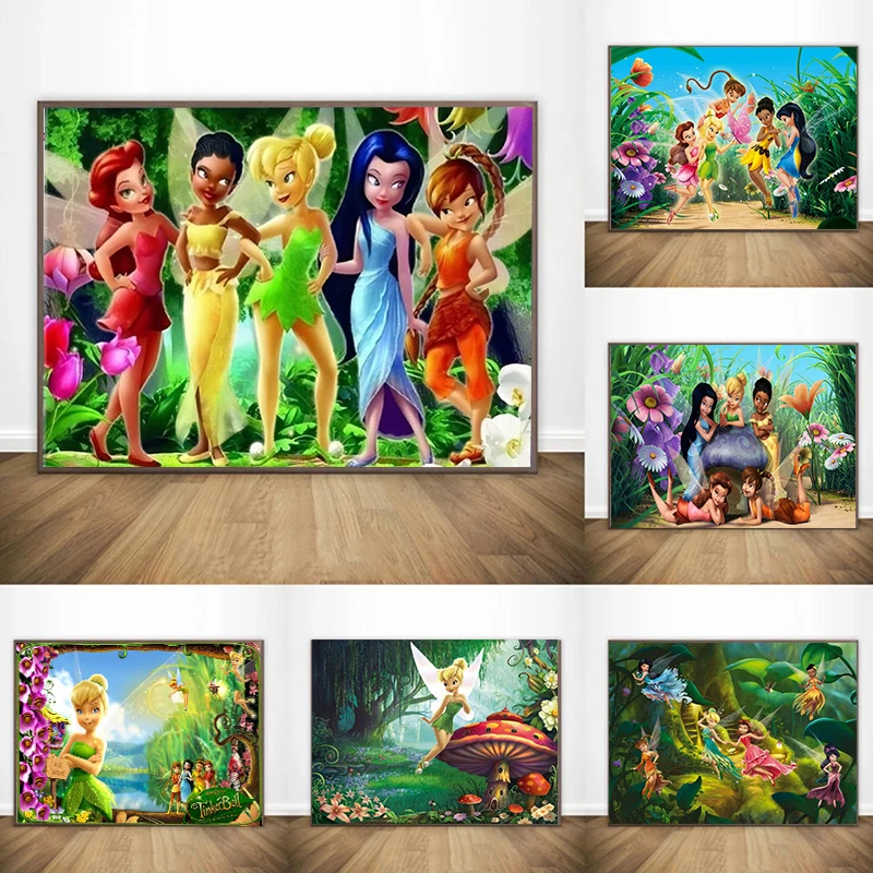 

Картина на холсте Disney, замечательный постер с рисунком волшебной тиньклы, детская комната, жизнь, украшение для дома, настенное искусство, картина в подарок