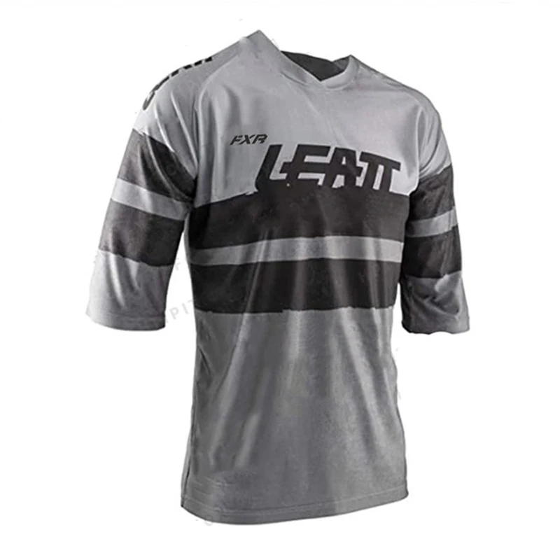 

2022 FXR LEATT Bicycle Jersey Short Sleeve Cycling Mtb Shirt Downhill T-shirt Camiseta Motocross Mx Mountain Bike Clothing