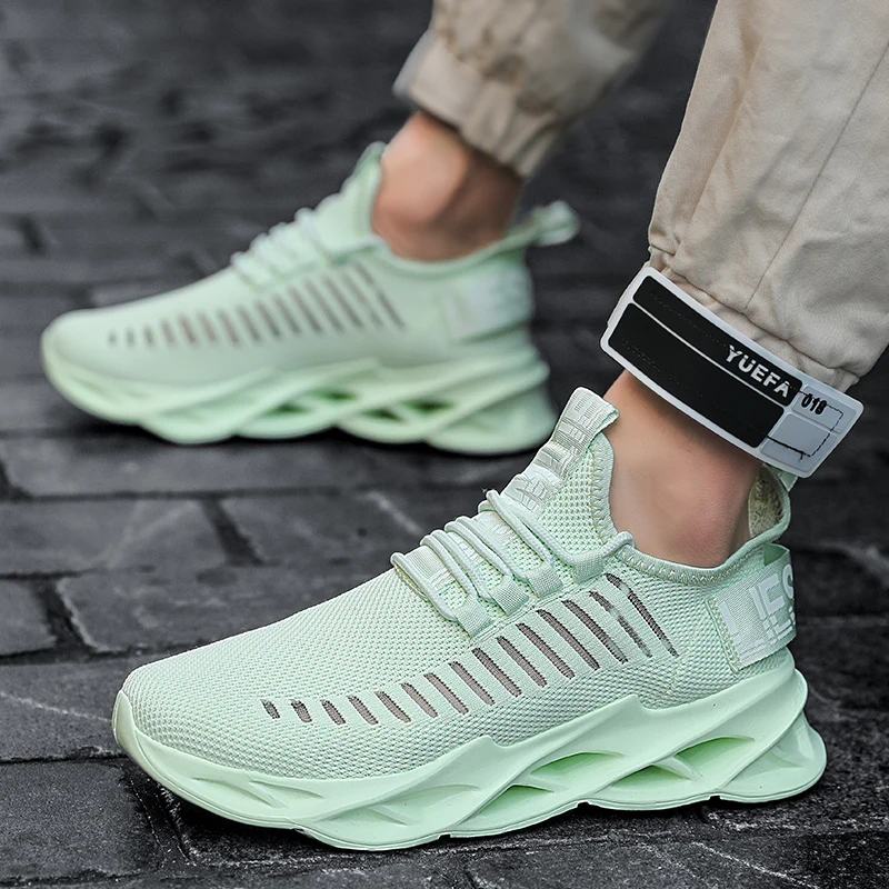 Mens Fashion Sneakers Handiness Casual Shoes Mens Color Stitching Sneakers Breathable Sports Shoes