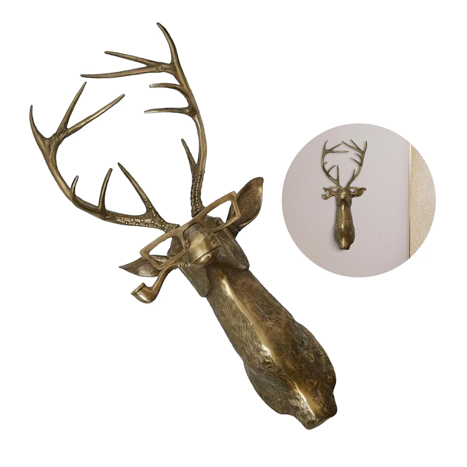 

Бронзовая искусственная 3D прочная смола для дома, водонепроницаемая настенная подвеска на Хэллоуин, украшения животных, дизайн украшения