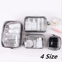 transparent cosmetic bag pvc women zipper clear makeup bags beauty case travel make up organizer storage bath toiletry wash bag