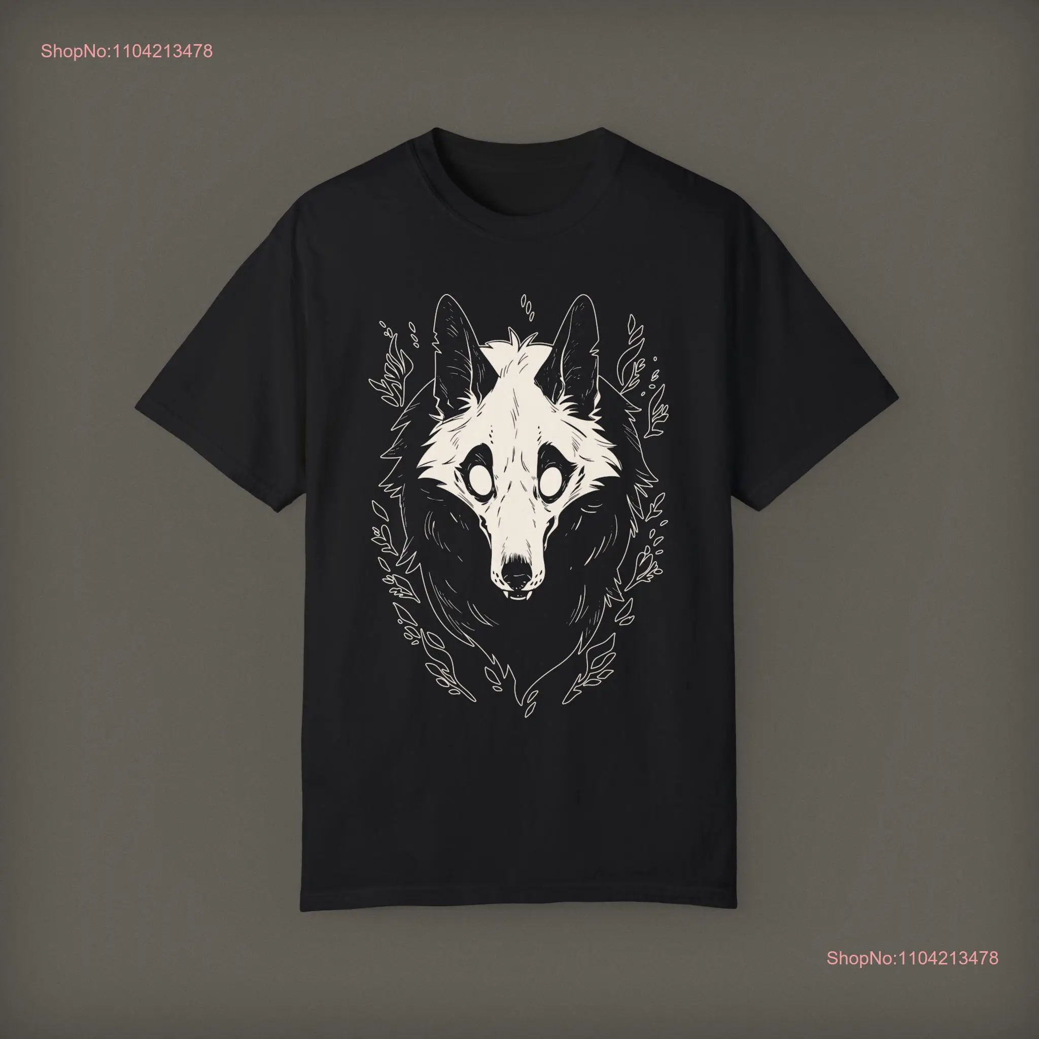Готическая футболка Большой плохой волк с эстетическим готическим дизайном