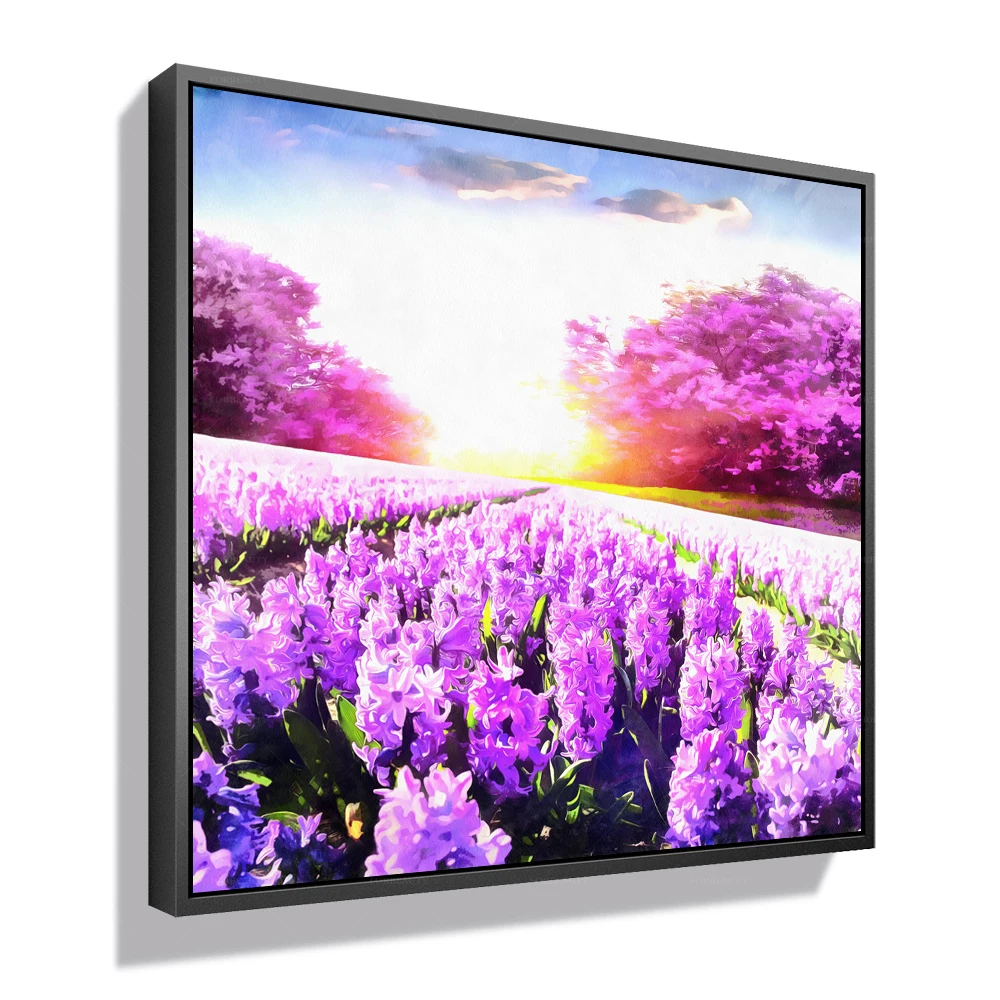 

Forbeauty painting Lavender Flower Landscape 3 for home decor