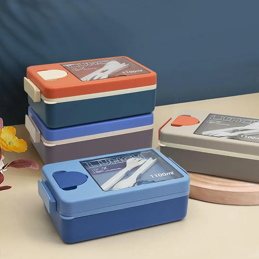 

Контейнер для завтрака, Современный портативный контейнер для еды Bento для школьников, домашние Принадлежности