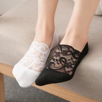 5 pecof summer womens socks slippers non slip breathable lace invisible boat socks sexy cool and thin fashion gifts breathable