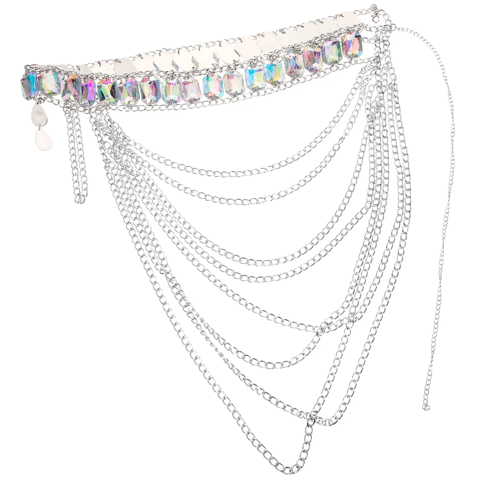 

Body Chain Belly Jewelry Women Girl Chains Rhinestones Girls Waist Belt Miss Charms