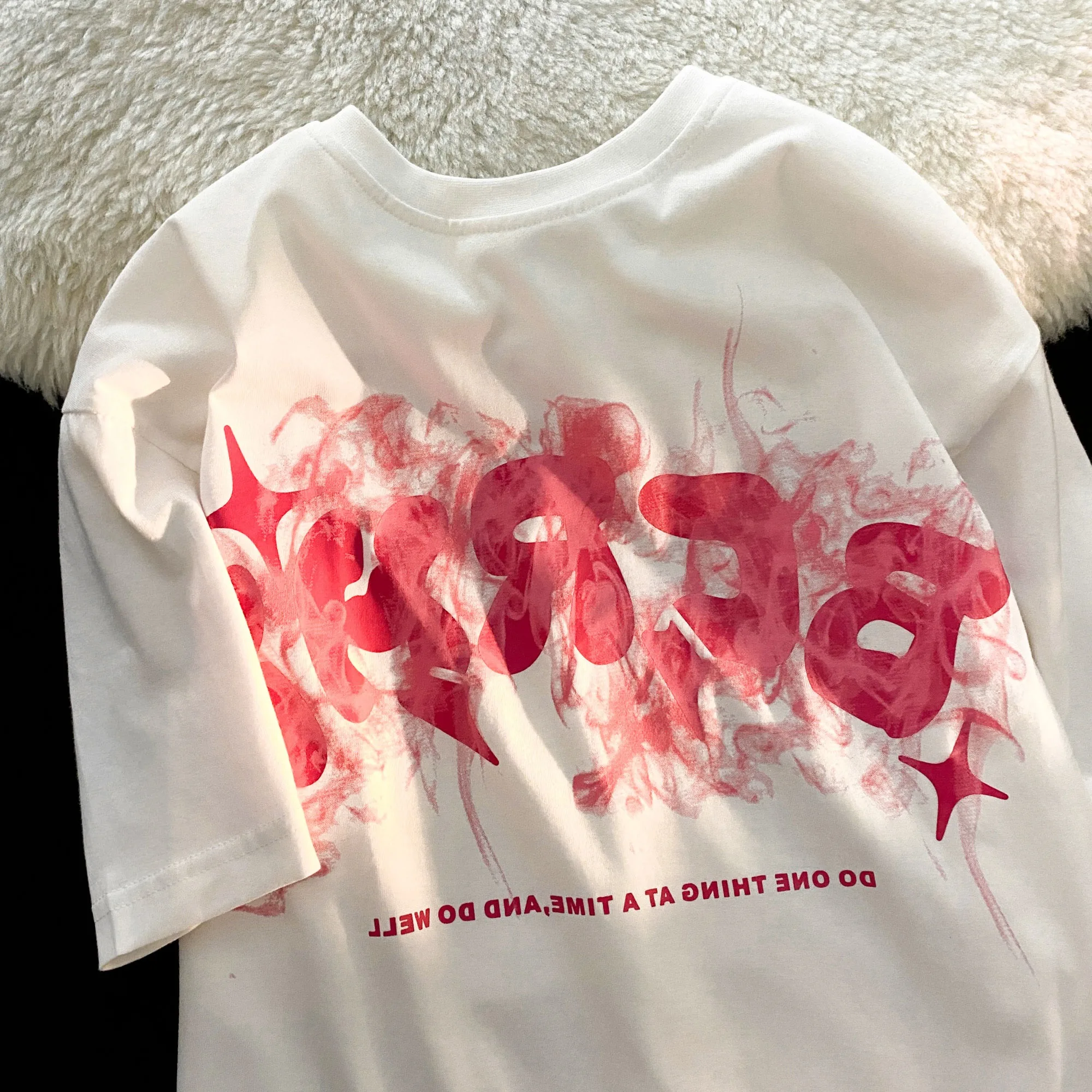 

Новинка Весна 2022, футболка с коротким рукавом в американском ретро стиле