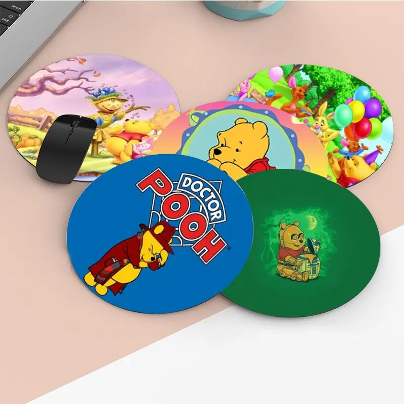 

Disney Winnie The Pooh INS Tide Round Office Computer Desk Mat Table Keyboard Big Mouse Pad Laptop Cushion Non-slip Desktop Mat