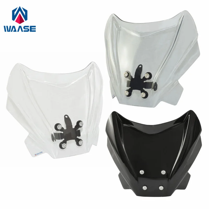 

waase For Bnelli 502 C 502C 2019 2020 2021 2022 Windscreen Windshield Wind Deflector Shield Screen Visor Glass with Bracket