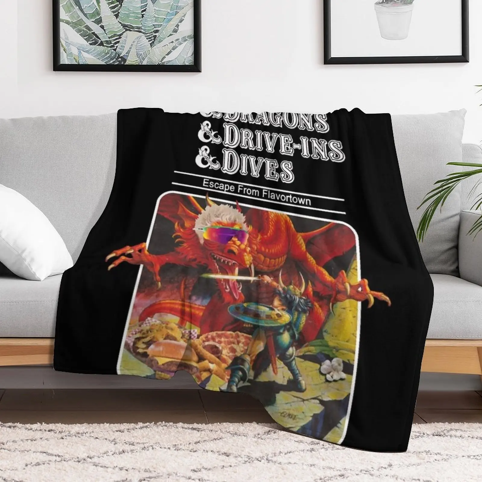 Плед Dungeons &amp Diners Dragons Drive-Ins Dives Escape from Flavortown