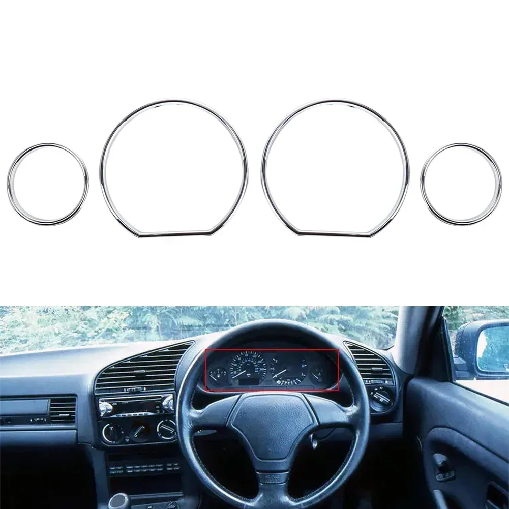 Автомобильные аксессуары круг для инструментов серебряный измеритель скорости