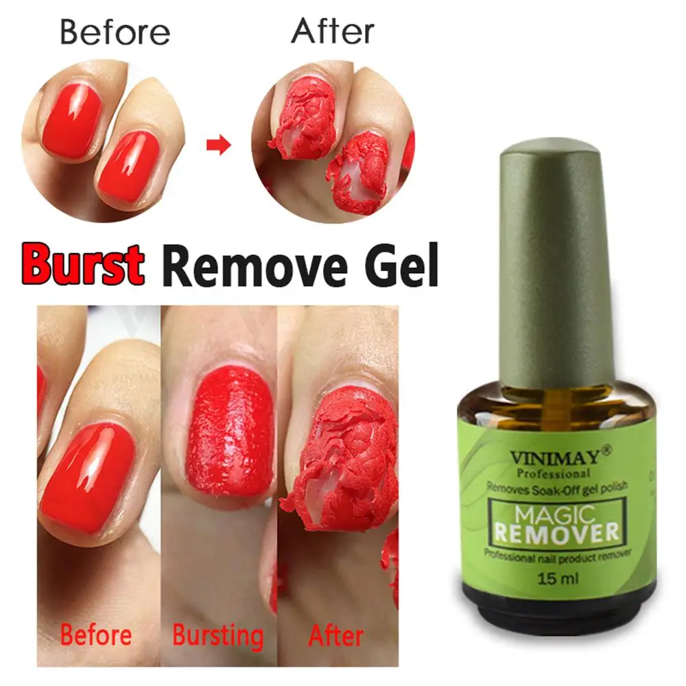 

15ml Magic Fast Remover Nail Gel Polish Remover UV Gel Polish Delete Matt Primer Acrylic Base Top Coat Clean Remover Tools