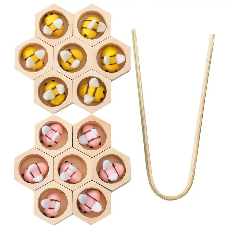 Зажим Bee To Hive Toy Сенсорная корзина Инструменты Игрушки Соответствующая игра