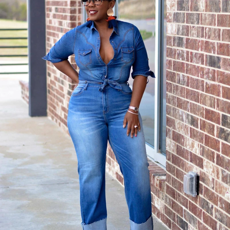 

2022 New Women Suit Autumn and Winter Fashion Casual Blue Woman Sets Washing Jeans Jacket Womens Outifits Combination Suits