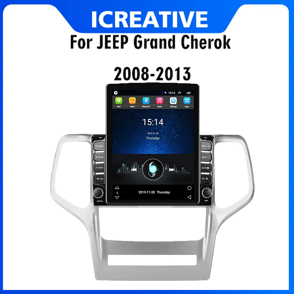 For Jeep Grand Cherok 2008-2013 Car Multimedia Player 2 Din 9.7