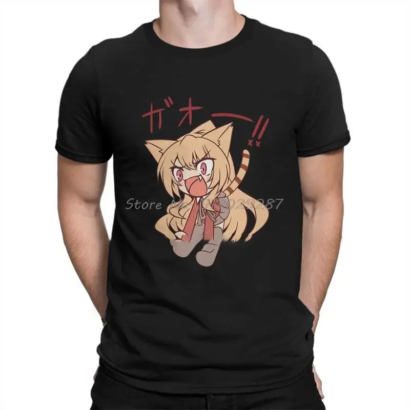 

Toradora Manga Funny Chibi Taiga is Tiger Comedy Tshirt Black for Men Oversized T Shirt Graphic Men's Tops Streetwear